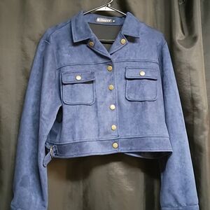 Allegra K Women's Blue Jacket